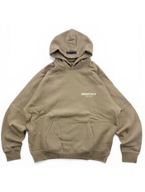 👕 Essentials Fear of God Hoodie Desert Taupe Large